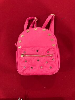 Under One Sky Bags | Under One Sky Hot Pink Studded Butterfly Mini Backpack